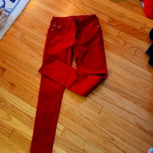 Red DL skinny jeans